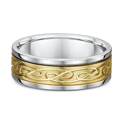 Leonardo Collection Carved & Engraved Wedding Ring