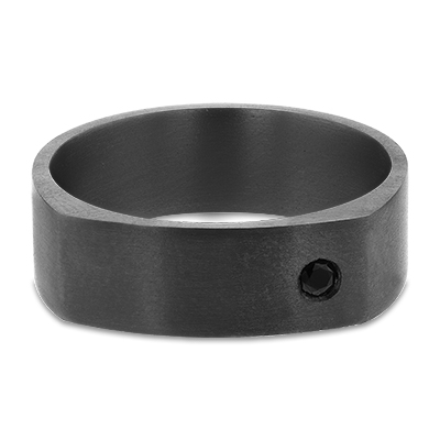 Leonardo Collection Tantalum & Diamond Alternative Band