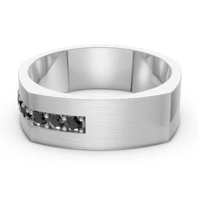 Leonardo Collection Tantalum & Diamond Alternative Band