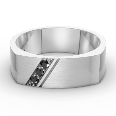 Leonardo Collection Tantalum & Diamond Alternative Band