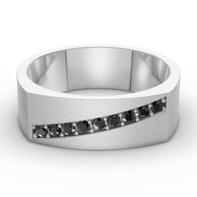 Leonardo Collection Tantalum & Diamond Alternative Band