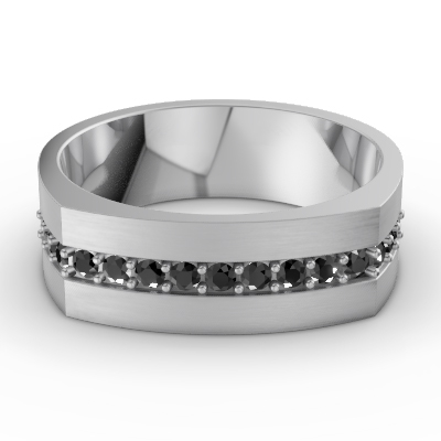 Leonardo Collection Tantalum & Diamond Alternative Band