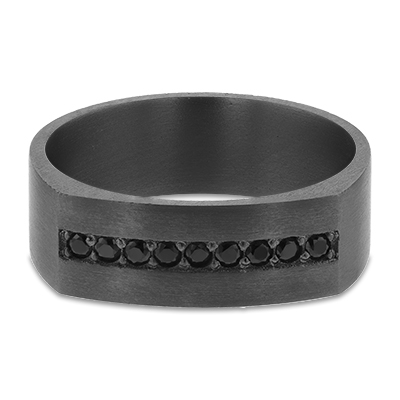 Leonardo Collection Tantalum & Diamond Alternative Band