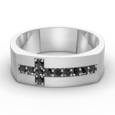 Leonardo Collection Tantalum & Diamond Alternative Band