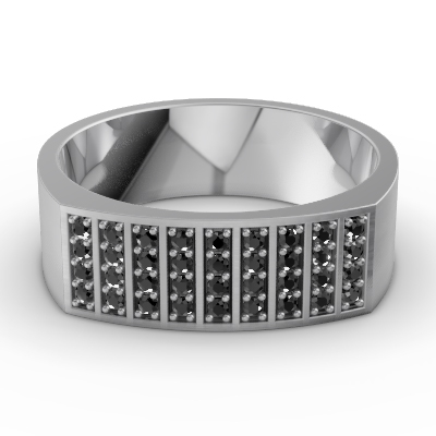 Leonardo Collection Tantalum & Diamond Alternative Band