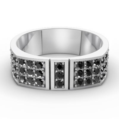 Leonardo Collection Tantalum & Diamond Alternative Band