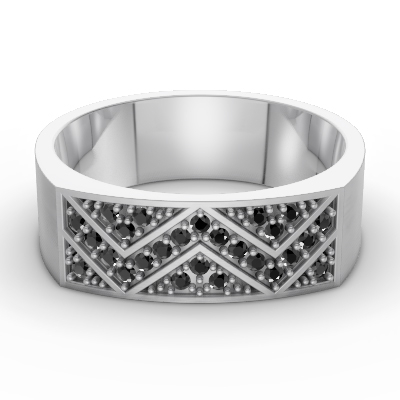 Leonardo Collection Tantalum & Diamond Alternative Band